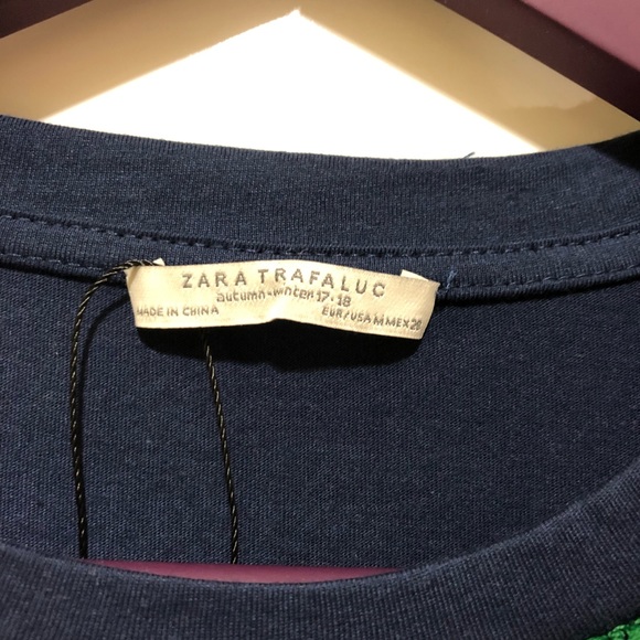 5 for $20 NWOT Zara Crochet Windowpane Lace Over Top - Picture 5 of 8